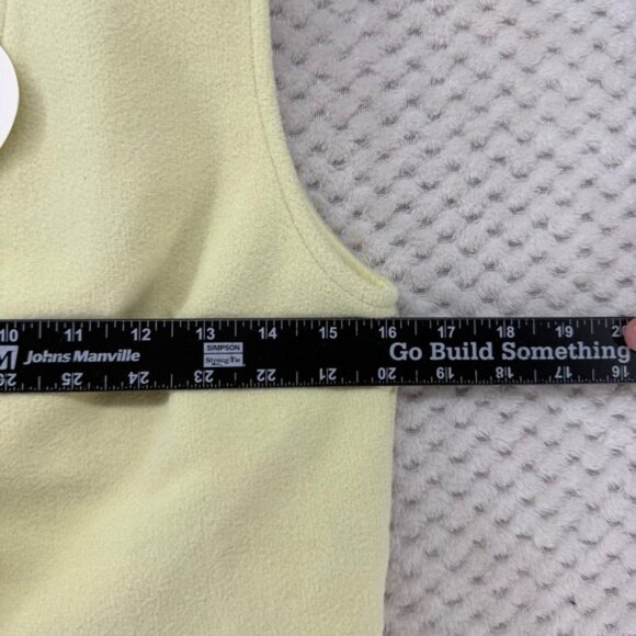 VRG GRL Jeanie Vest Boxy 6 Yellow Sleeveless Button Front Fitted Career Casual - Picture 3 of 7